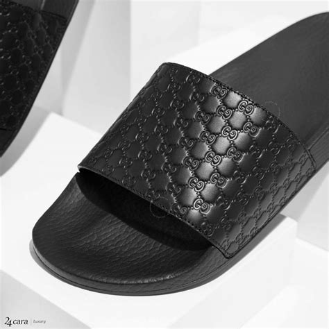 gucci guccisma slides black|all black Gucci slides women's.